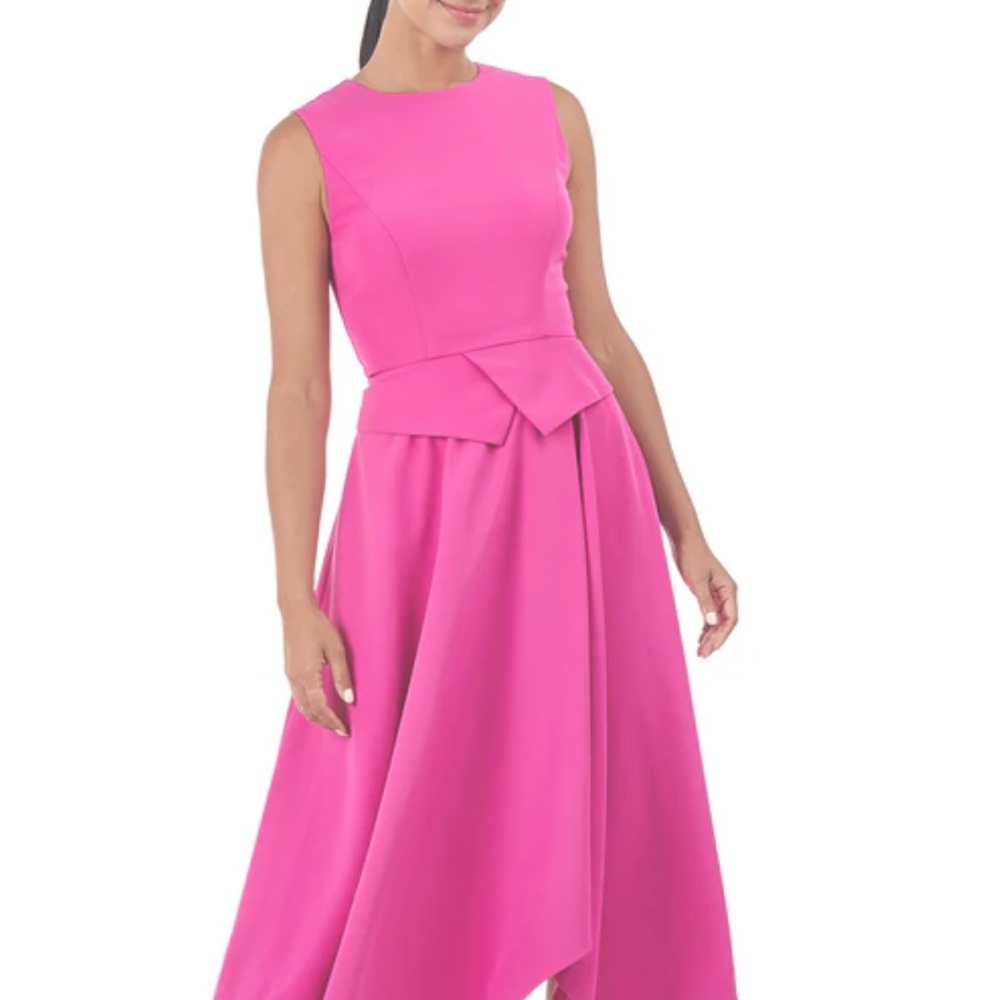 Kay Unger Pink High Low A-line Dress